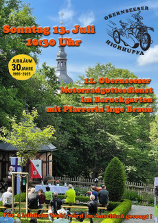 Motorrad-Gottesdienst im Barock