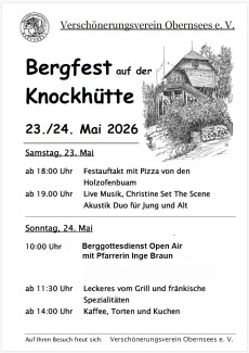 Einladung zum Berggottesdienst auf dem Knock