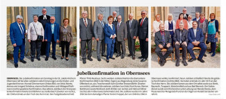 Jubelkonfirmation am 21. Mai 2023 in Obernsees
