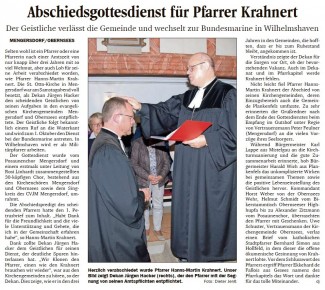 Abschiedsgottesdienst Pfarrer Krahner NK